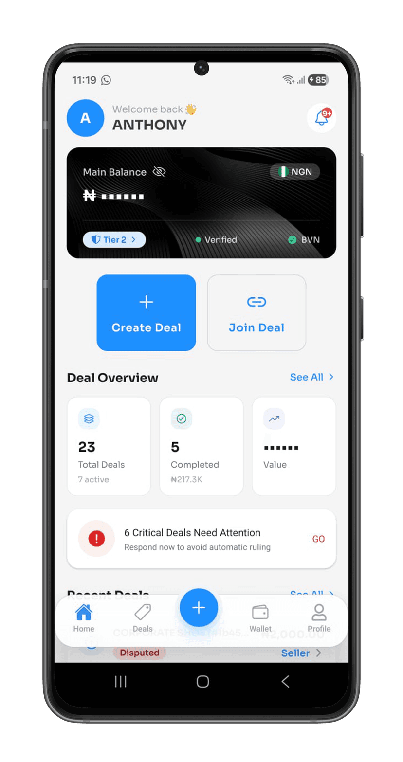 Kazar mobile app interface